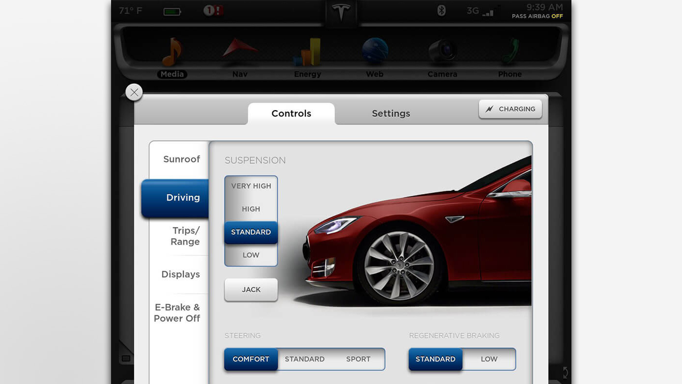 Model S UI 1